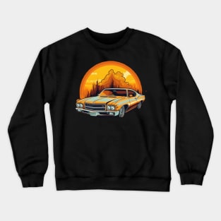 Rev up your engines and hit the road in style with this sleek car illustration Crewneck Sweatshirt